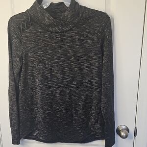 Maurices‎ Women's Black and Gray Cowl Neck Tum Hole Sweater Size M